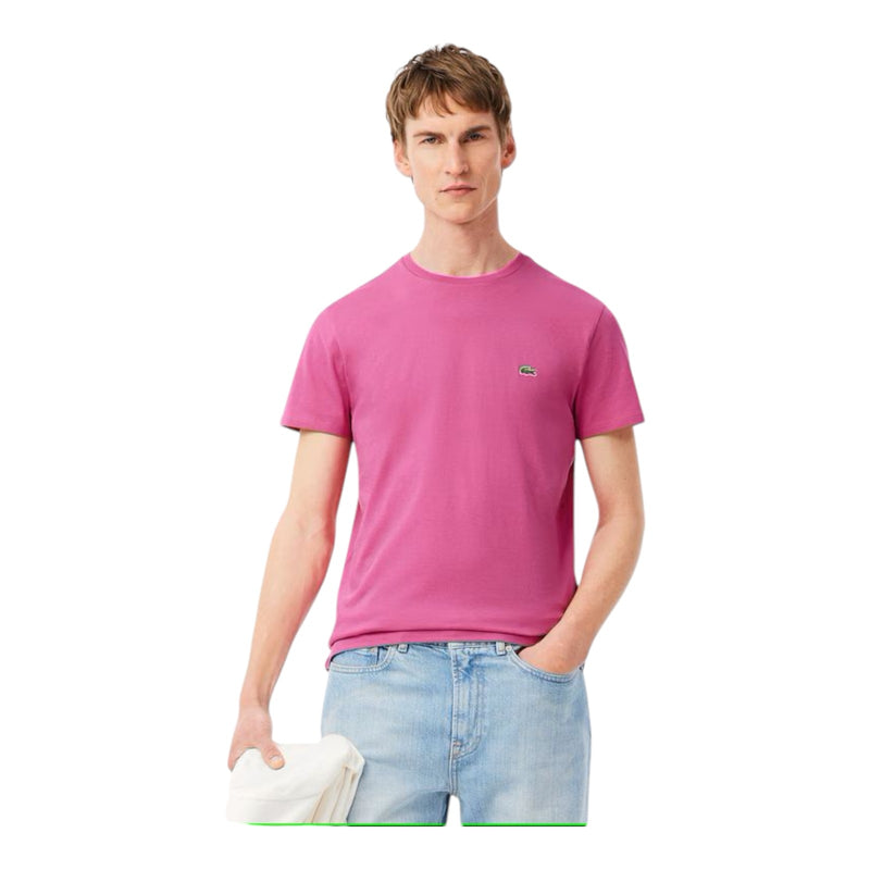 T-shirt Uomo Lacoste - T-Shirt 100% Pima Cotton - Fucsia