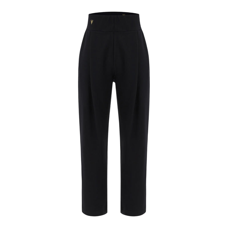 Pantaloni Donna MACRON CLUB HOUSE - Mch Fcf Wmn Luna Milo Long Pant Baln Blk - Nero