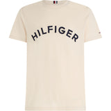 T-shirt Uomo Tommy Hilfiger - Hilfiger Arched Tee - Beige