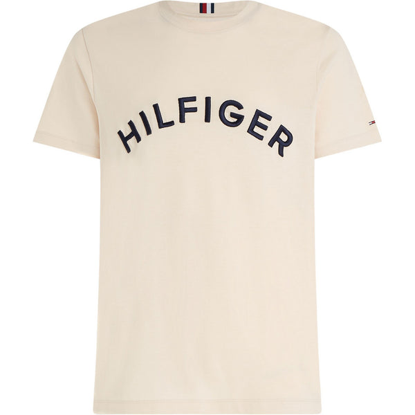 T-shirt Uomo Tommy Hilfiger - Hilfiger Arched Tee - Beige