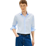 Camicie casual Uomo Tommy Hilfiger - Cl Non Iron Solid Shirt - Azzurro
