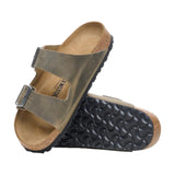 Sandali Uomo Birkenstock - Arizona faded khaki, Oiled Leather - Verde