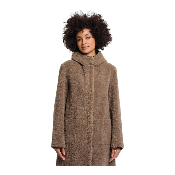 Cappotti Donna RINO & PELLE - Reversible hooded coat - Beige