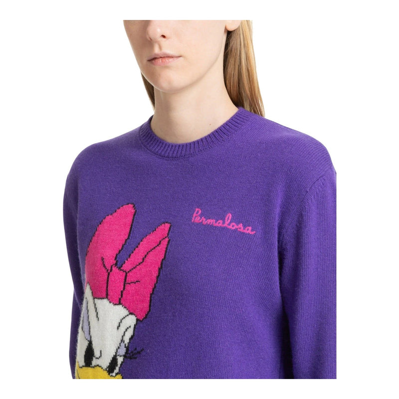 Maglioni Donna Mc2 Saint Barth - New Queen New Crewneck Sweater - Viola