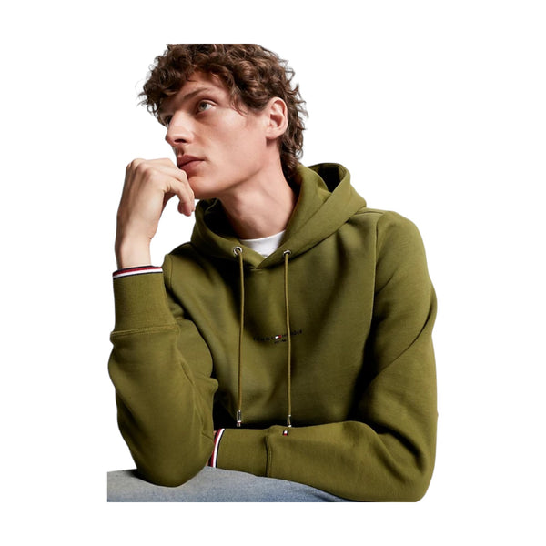 Felpe con cappuccio Uomo Tommy Hilfiger - Tommy Logo Tipped Hoody - Verde