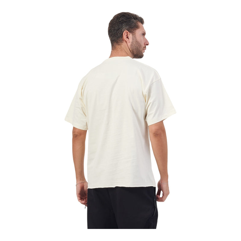 T-shirt Uomo Disclaimer - Maglia Uomo Over In Jersey - Bianco