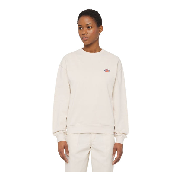 Felpe senza cappuccio Donna Dickies - Millersburg Sweatshirt Whitecap Gray - Panna