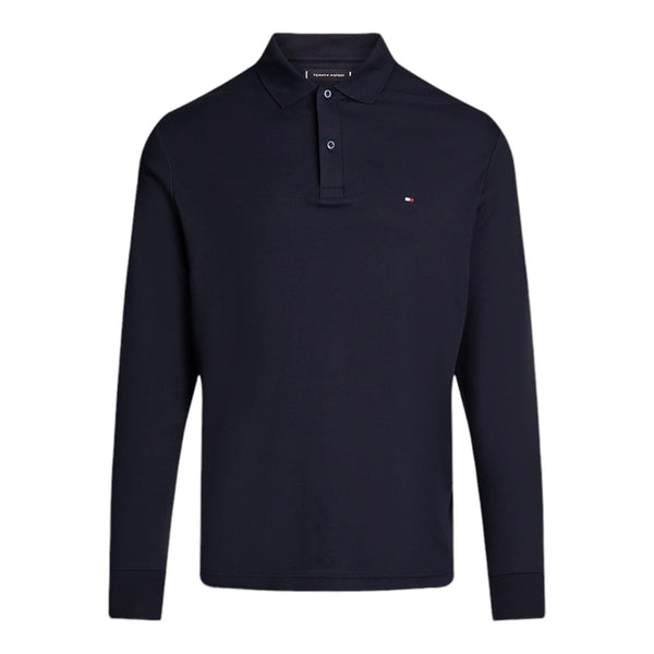 Polo Uomo Tommy Hilfiger - L/S Liquid Cotton Reg Polo - Blu