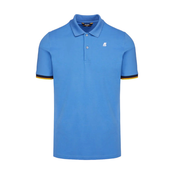 Polo Uomo K-Way - Polo Manica Corta Vincent - Azzurro