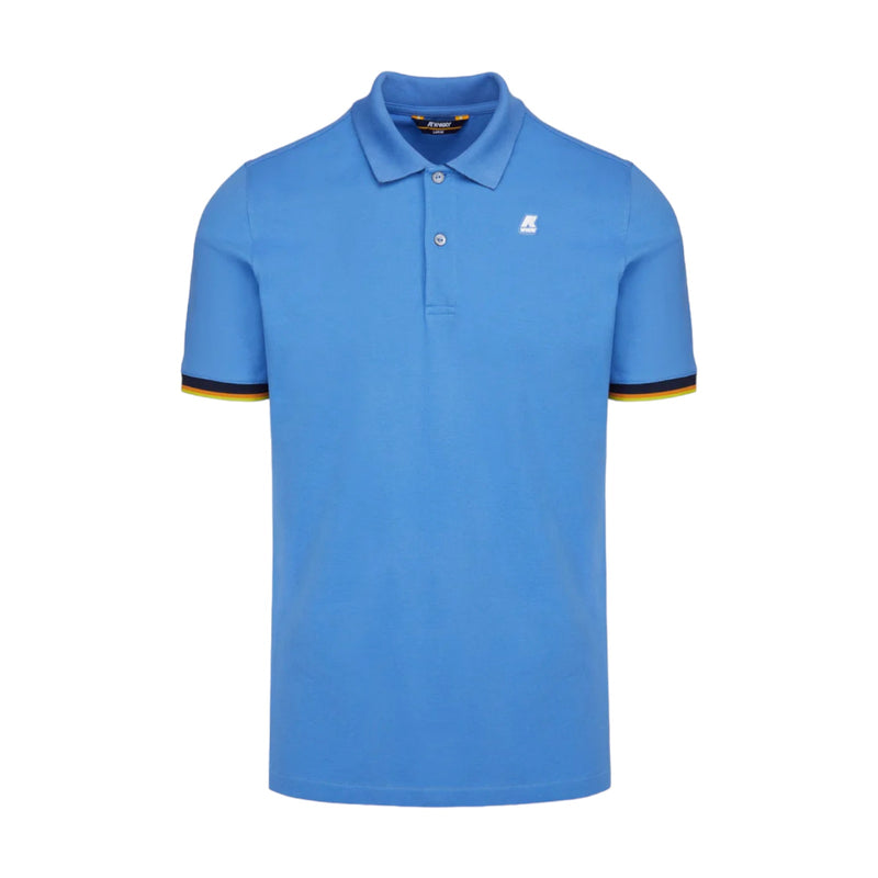 Polo Uomo K-Way - Polo Manica Corta Vincent - Azzurro