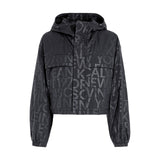 Giubbini Donna Calvin Klein - Short Hooded Logo Aop Jacket - Nero