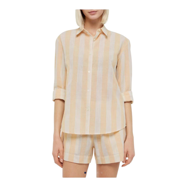 Camicie Donna Mc2 Saint Barth - Meredith Long Sleeve Shirt - Multicolore