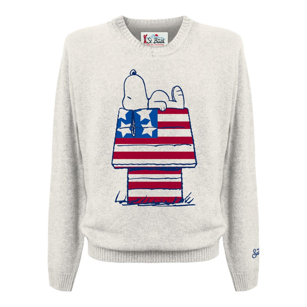 Maglioni Ragazzo Mc2 Saint Barth - Douglas	Crewneck Jaquard Sweater - Bianco