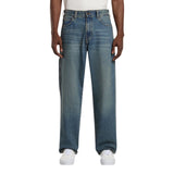 Jeans Uomo Dickies - 958 Baggy Tapered Work Jeans Khaki Tinted Blue - Denim