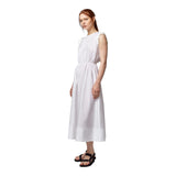 Vestiti casual Donna Alpha Studio - Abito Giro S/M Lungo Rouche - Bianco