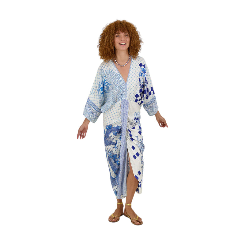 Vestiti casual Donna Me369 - Sophia Kimono Dress - Multicolore