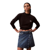 Maglie Donna Calvin Klein - Ck Embro Badge Sweater - Nero