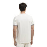 T-shirt Uomo Barbour International - Burnwood Tipped Cuff T-Shirt - Bianco