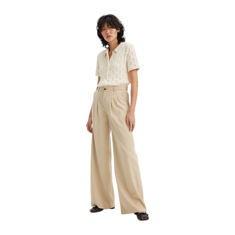 Pantaloni Donna Levi's - Pleated Wideleg Trouser - Beige