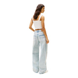 Canotte e top Donna Tommy Hilfiger - Bralette Varsity slim fit a nido d'ape - Bianco