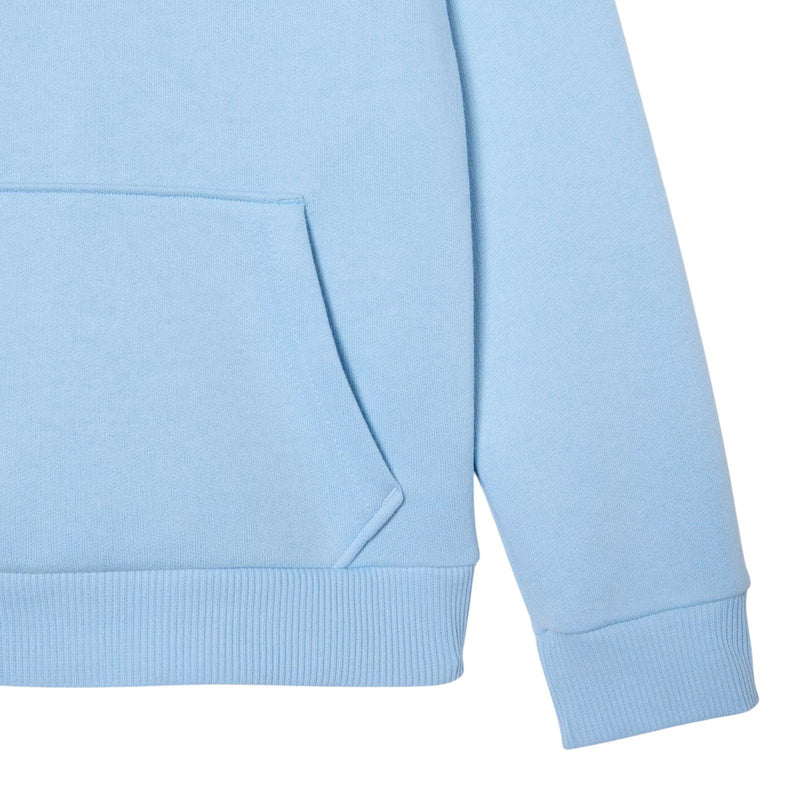 Felpe con cappuccio Bambino Lacoste - Lcb Core Fleece Pullover Hoodie - Celeste