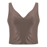 Canotte e top Donna MACRON CLUB HOUSE - Mch Fcf Wmn Beba Yoga Top Brown - Marrone