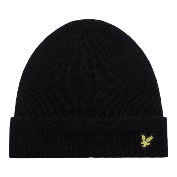 Berretti in maglia Uomo Lyle & Scott - Racked Rib Beanie - Nero