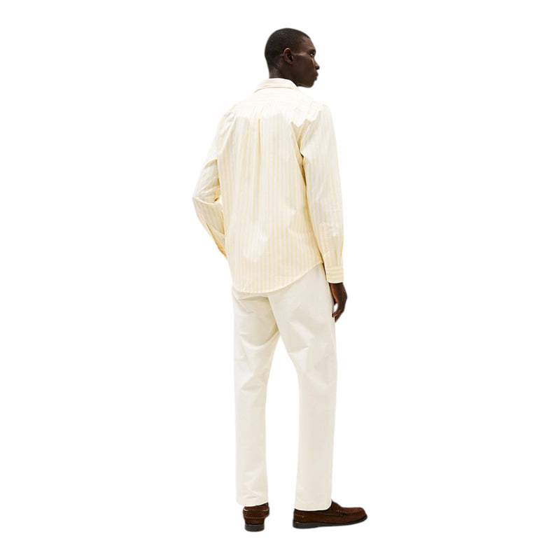 Camicie casual Uomo Tommy Hilfiger - Flex Poplin Bold Stripe Rf Shirt - Giallo