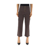 Pantaloni Donna Liu Jo - Pant.flare Filetti H.w. - Marrone