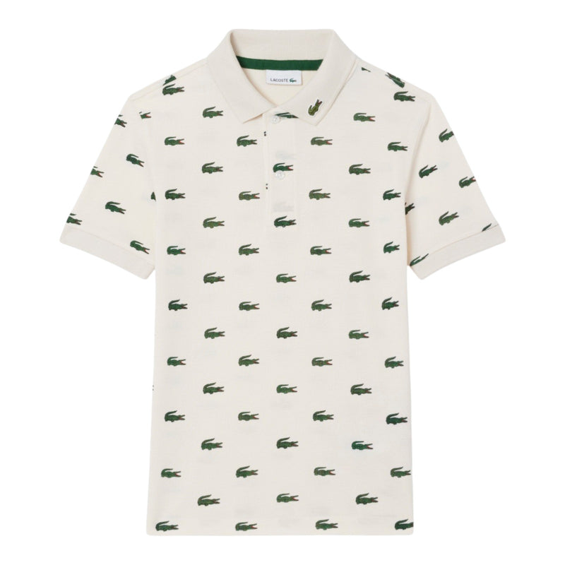 Polo Ragazzo Lacoste - Lcb Mini Icon Pique Polo - Panna