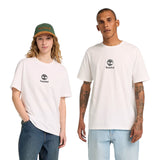 T-shirt Uomo Timberland - Print Stack Logo Short Sleeve Tee - Bianco