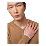 Maglioni Uomo Alpha Studio - Scollo V M/L Contrasti Basic Geelong - Beige