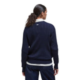 Maglioni Donna Barbour - Crew Knitted Jumper - Blu