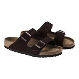 Sandali Unisex Birkenstock - Arizona Suede Leather - Marrone