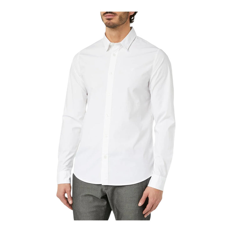 Camicie casual Uomo Calvin Klein - Slim Stretch Shirt - Bianco