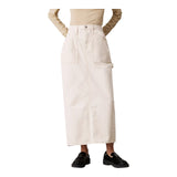 Gonne casual Donna Calvin Klein - Maxi Skirt Cargo Pockets - Bianco