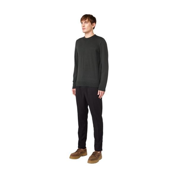 Maglioni Uomo Alpha Studio - Girocollo M/L Basic Slim - Verde