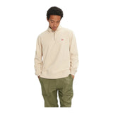 Felpe senza cappuccio Uomo Levi's - Original Hm 1/4 Zip Navy Blazer - Beige