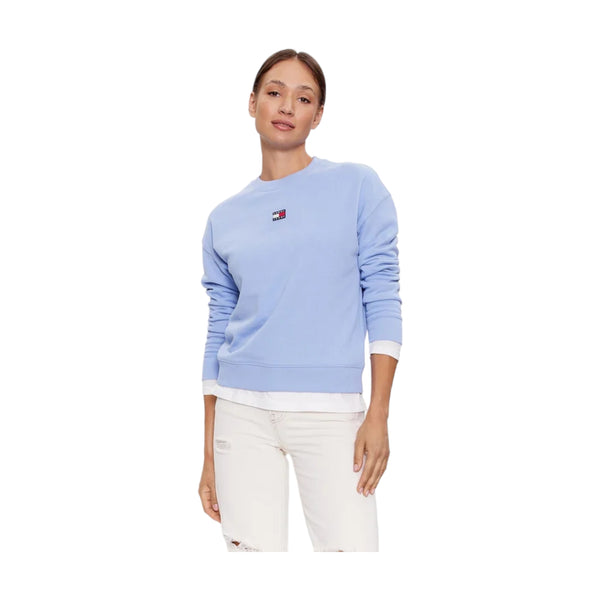 Felpe senza cappuccio Donna Tommy Hilfiger - Tjw Bxy Xs Badge Crew - Lavanda