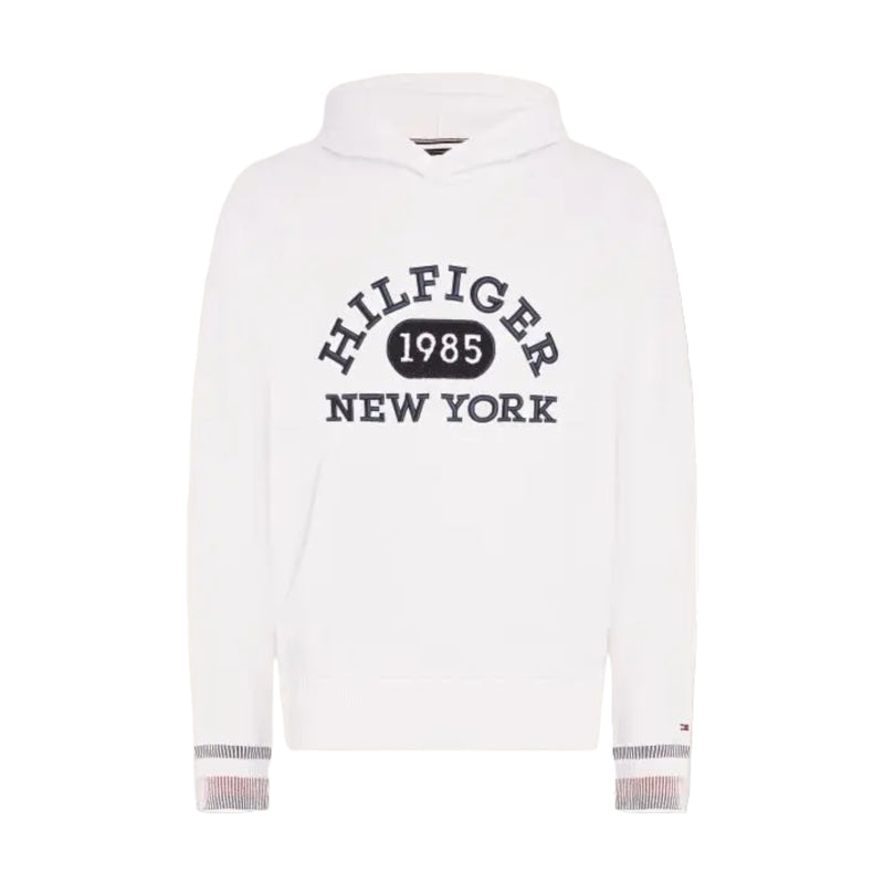 Felpe con cappuccio Uomo Tommy Hilfiger - Monotype Collegiate Hoodie - Bianco