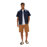 Camicie casual Uomo Dickies - Denim Shirt Ss Rinsed - Denim