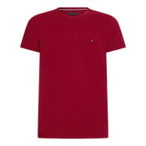 T-shirt Uomo Tommy Hilfiger - T-Shirt Stretch Slim Fit Tee - Bordeaux