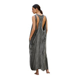 Vestiti casual Donna Sanctamuerte - Abito Lungo Jersey - Grigio