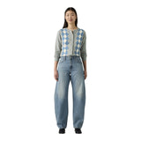 Jeans Donna Levi's - Baggy Dad Barrel Most Wanted - Azzurro