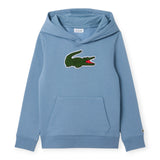 Felpe con cappuccio Bambino Lacoste - Lcb Chenille Patch Hoodie - Azzurro