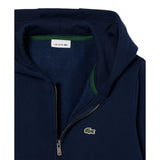 Felpe con cappuccio Ragazza Lacoste - Lcb Core Fleece Full Zip Hoodie - Blu