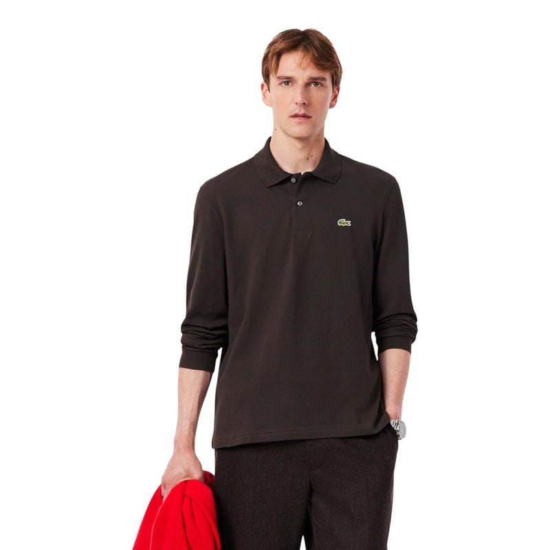 Polo Uomo Lacoste - Polo Manica Lunga - Marrone