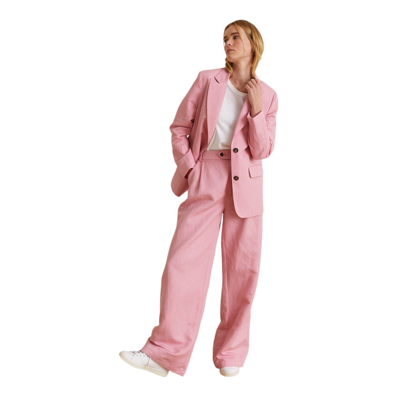 Giacche Donna Yerse - Blazer Misto Lino - Rosa