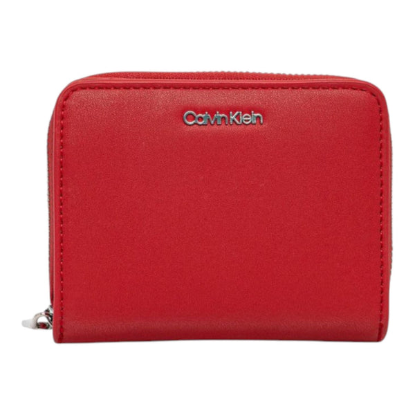 Portafogli Donna Calvin Klein - Ck Must Medium Zip Around - Rosso