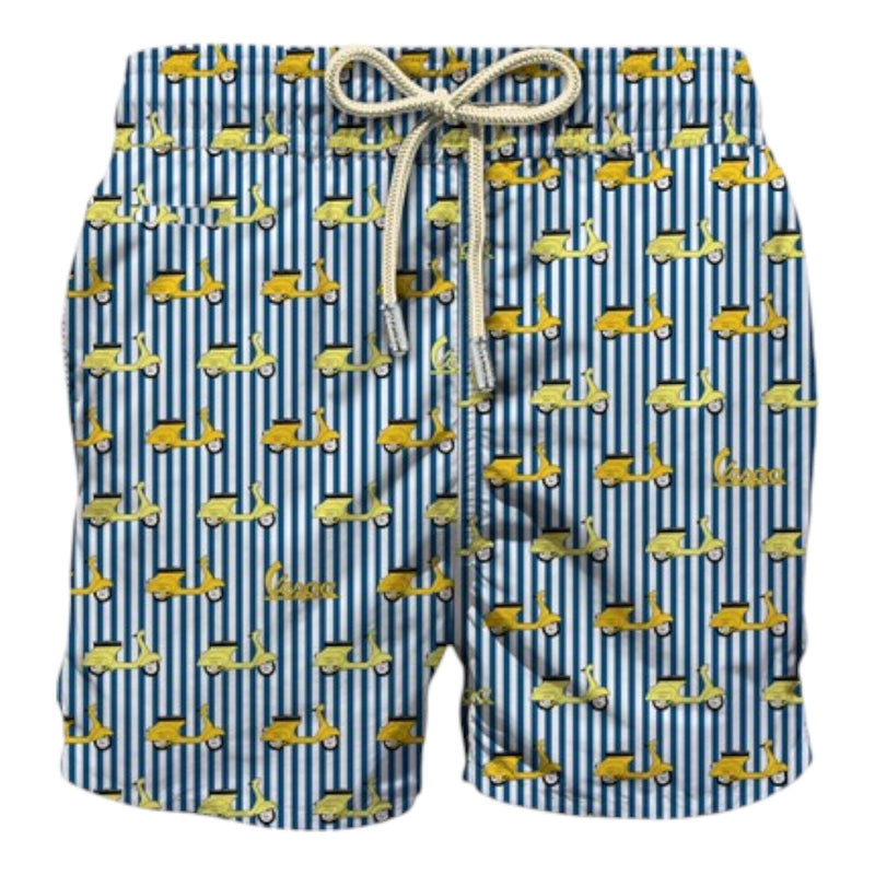 Pantaloncini e calzoncini Uomo Mc2 Saint Barth - Lighting Micro Fantasy Ultralight Swim Short - Blu